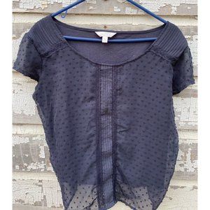LC. Lauren Conrad Fashion Girls Top Gray Womens Blouse